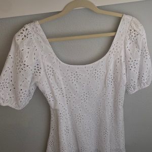 White lace, boutique dress